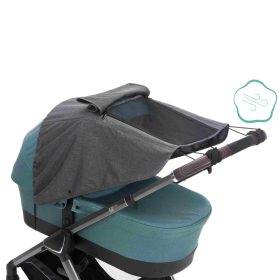   Fillikid kiegészítő naptető babakocsira és mózeskosárra Deluxe szürke-melange 1521-17