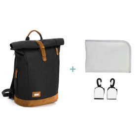   Fillikid pelenkázó hátizsák Berlin fekete-melange 6308-06