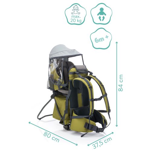 Fillikid háti hordozó Elite zöld HB110-04