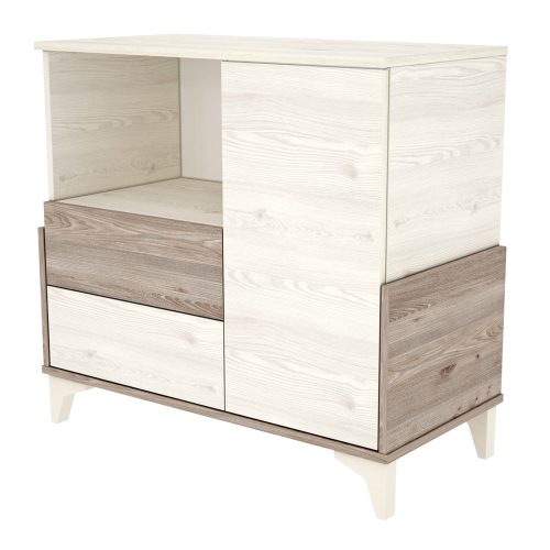 Timba pelenkázó szekrény Kloé eltolható feltéttel 95 krém-fűz