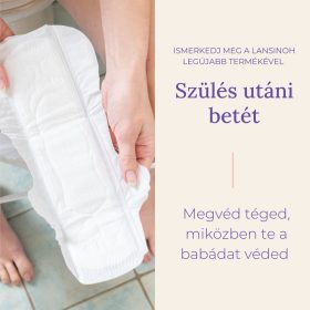   Lansinoh egészségügyi betét szülés utáni diszkrét és nedvszívó 2.héttől egyesével csomagolt 12db