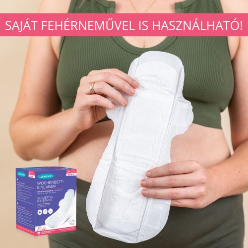Lansinoh egészségügyi betét szülés utáni diszkrét és nedvszívó 2.héttől egyesével csomagolt 12db