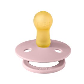   BIBS játszócumi - Colour natúr kaucsuk 6-18 hó szilvarózsa 1 db tasakban
