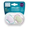 Philips AVENT játszócumi Ultra Air neutral 0-6hó lányos lila 2db  