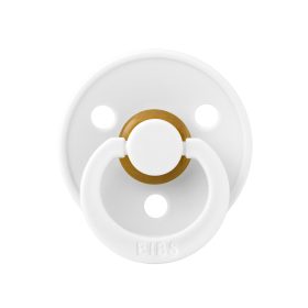   BIBS játszócumi - Colour natúr kaucsuk 0-6 hó hófehér 1 db tasakban