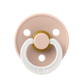   BIBS játszócumi - Colour natúr kaucsuk éjszakai 0-6 hó púderrózsaszín 1 db tasakban