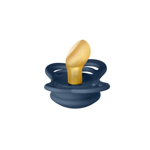 BIBS játszócumi - Couture natúr kaucsuk 0-6 hó acélkék 1 db tasakban