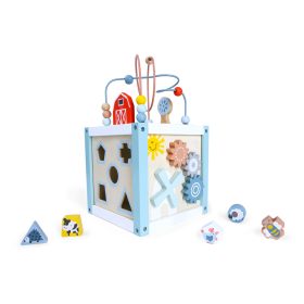 Zopa fa játék készségfejlesztő kocka kék