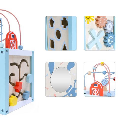 Zopa fa játék készségfejlesztő kocka kék