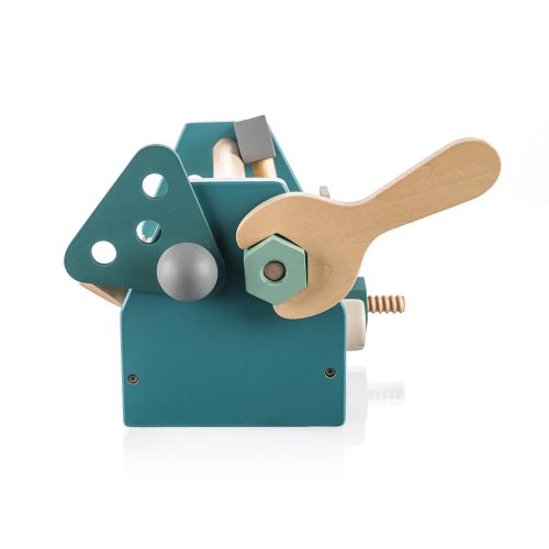 Zopa fa játék szerszámos láda kék