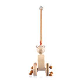 Zopa fa játék tologatós dínó piros