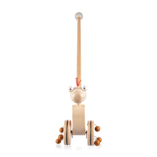 Zopa fa játék tologatós dínó piros