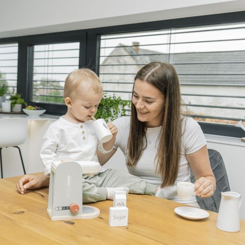 Zopa fa játék kávégép szett