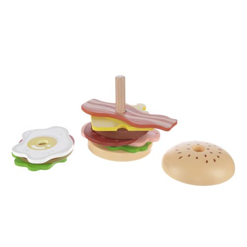 Zopa fa játék hamburger