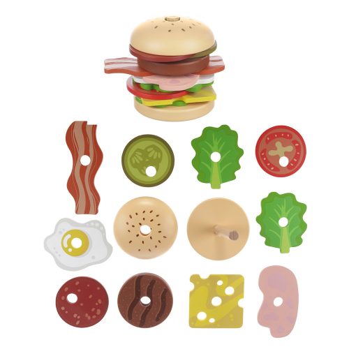 Zopa fa játék hamburger