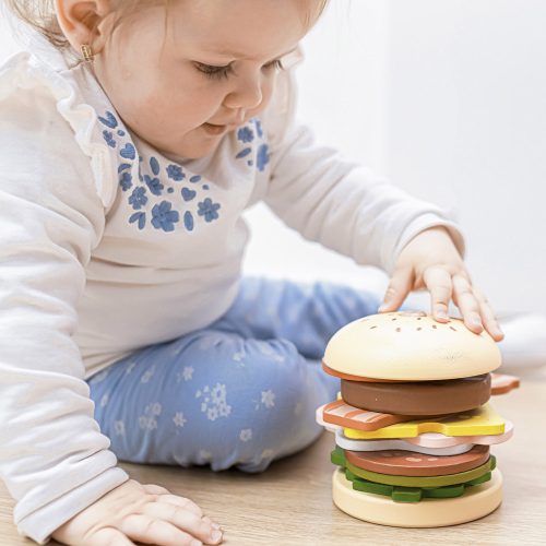 Zopa fa játék hamburger