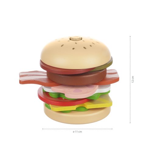 Zopa fa játék hamburger