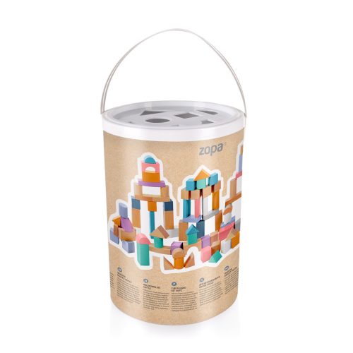 Zopa fa építőkocka készlet 100db