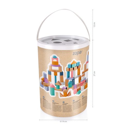 Zopa fa építőkocka készlet 100db