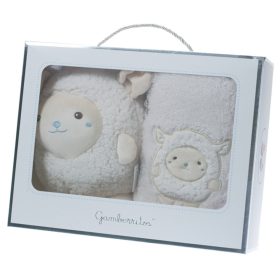   Gamberritos takaró wellsoft 80x110cm plüss játékkal fehér/kék bari 10758