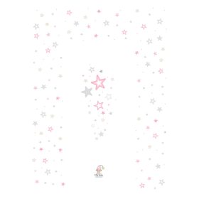 Color pelenkázó lap sík 70x50cm Rózsaszín csillag