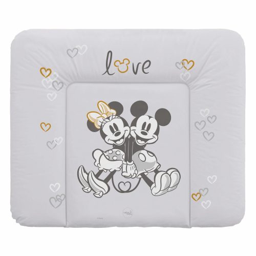 Ceba pelenkázó lap puha nagy 85x72cm Mickey&Minnie szürke
