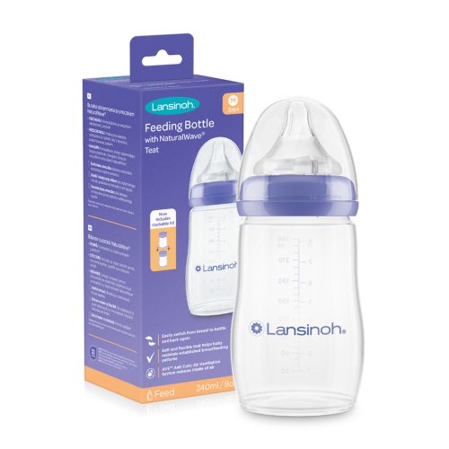 Lansinoh cumisüveg 240ml tetővel