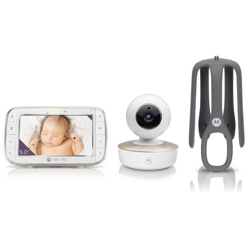 Motorola bébiõr kamerás CONNECT WIFI 5inch színes kijelzõvel, PTZ hordozható kamerával és okostelefon applikációval VM855