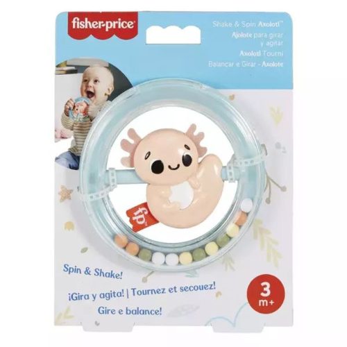 Fisher-Price Sensimals babapajti - rázogatós-pörgetős Axolotl csörgő HRB19/HRB20