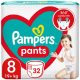 Pampers Pants 8 Jumbo Pack bugyipelenka XXXL 19kg< 32db