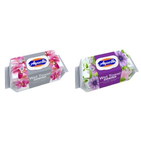   Aquella Baby nedves törlőkendő Virág illattal kupakos 120 db
