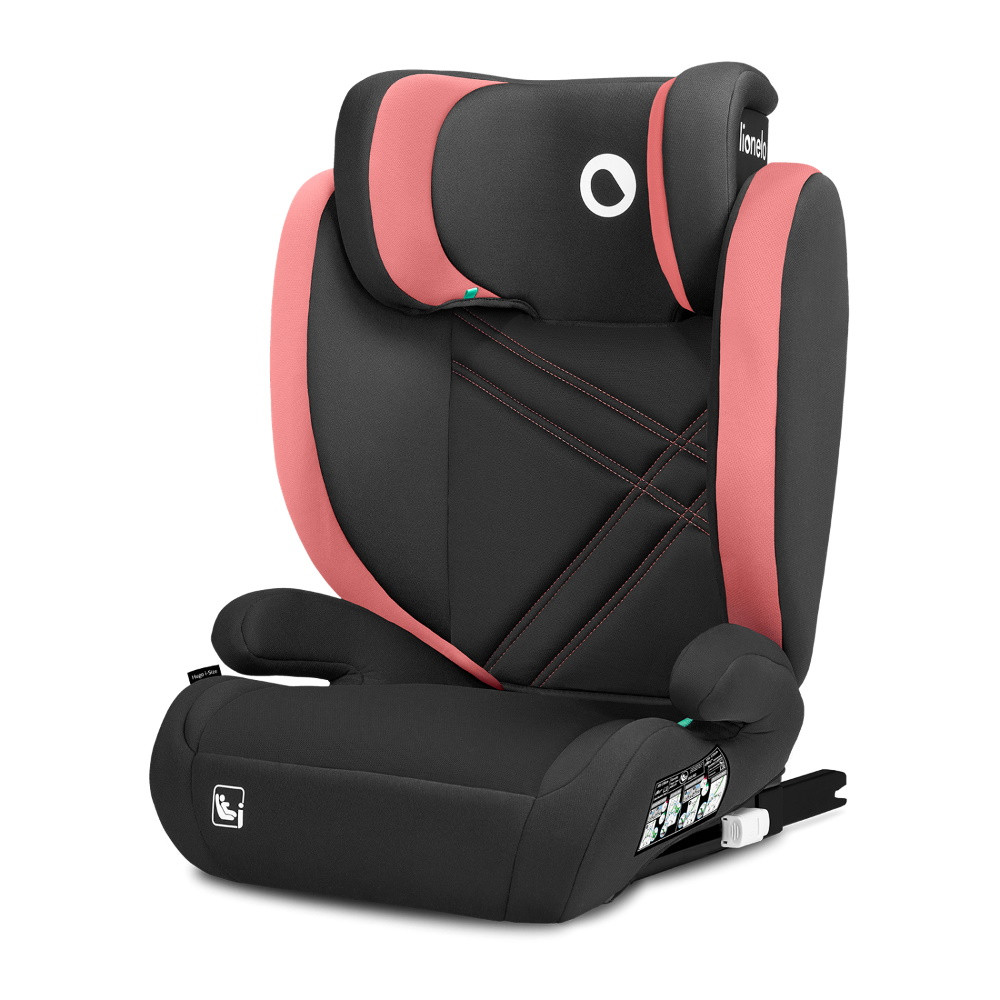 Lionelo Hugo I-Size gyerekülés pink-szürke