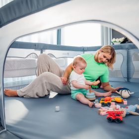   Lionelo utazójáróka 187x207x68 cm WILLOW XL concrete szürke