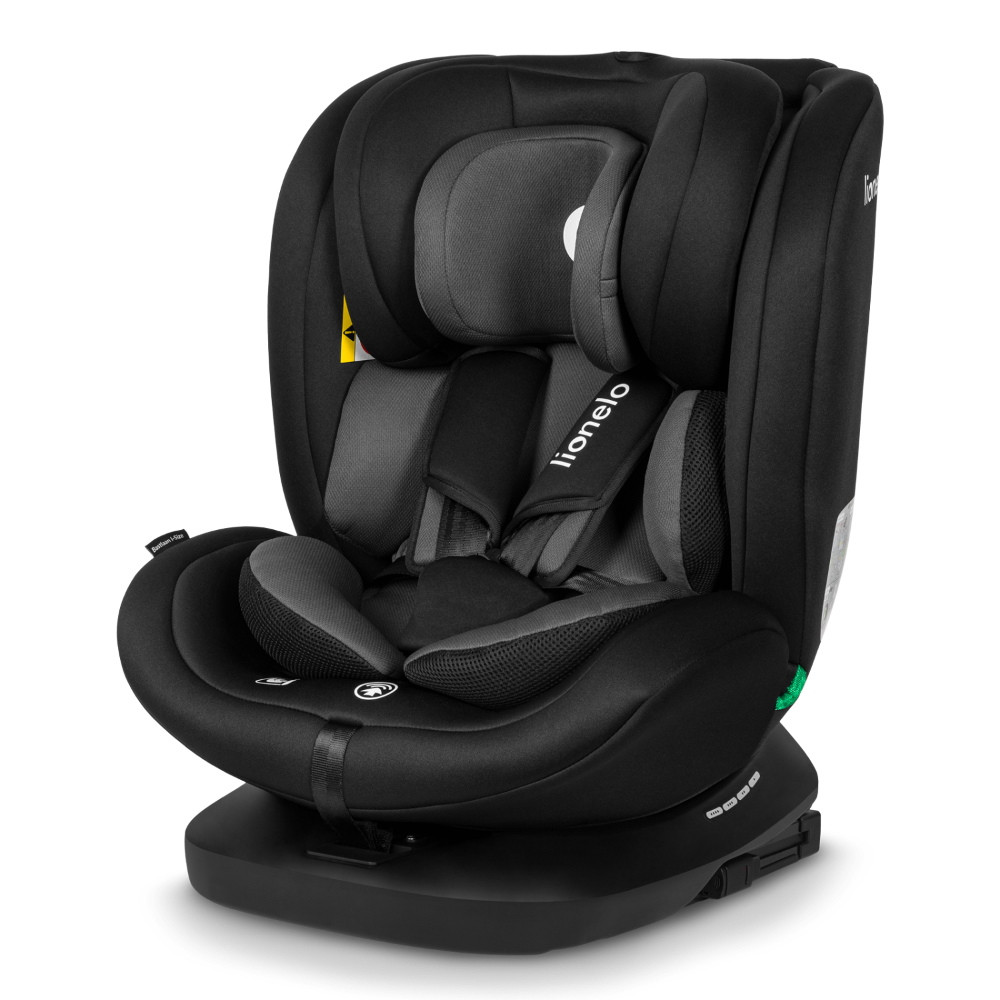 Lionelo Bastiaan i-Size Isofix 360° Gyerekülés Fekete-Szürke