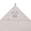 BabyOno fürdõlepedõ kapucnis bambusz 100x100cm szürke koala 346/06