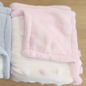   Gamberritos takaró polár termo 80x110cm pöttyös mintás rózsaszín 10913