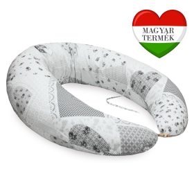   Scamp szoptatós párna formázott gombosvégű White Patchwork SZPG014