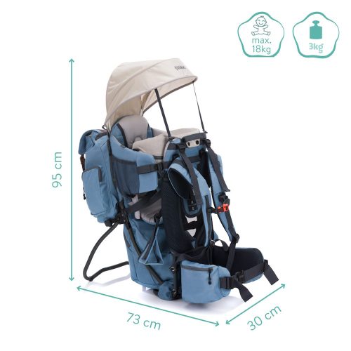 Fillikid háti hordozó - hátizsákkal frost kék 18005