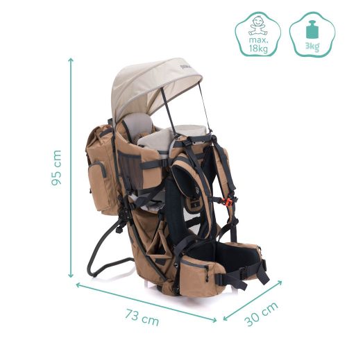 Fillikid háti hordozó - hátizsákkal dessert bézs 18006