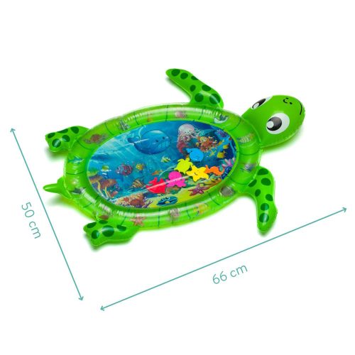 Fillikid játszószőnyeg interaktív Teknős felfújható és vízzel tölthető zöld XG-G02