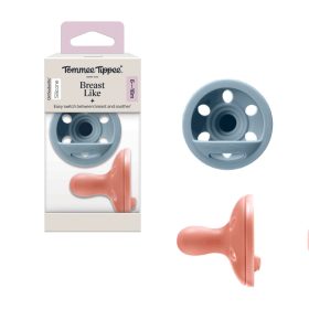   Tommee Tippee nyugtató cumi szilikon Breast-Like anyamell formájú 6-18 hó 2db színes