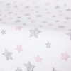 Ceba pelenkázólap huzat pamut (50x70-80) 2db/csomag  Candy pink   pink csillagos