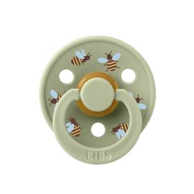  BIBS játszócumi - Studio Méhecskék Colour natúr kaucsuk 6-18 hó zsálya 1db tasakban