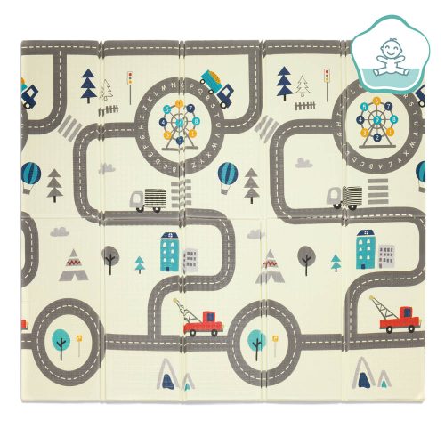 Fillikid játszószőnyeg szivacs Utca 180x200cm dobozban 2212-BOX01