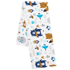 New Baby pelenka flanell erdő fehér