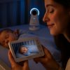 Angelcare légzésfigyelő és bébiőr kamerás kétlapos AC25 2SP - UTOLSÓ Darab