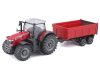 Bburago Massey Fergusson 8740S utánfutóval