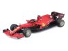 Bburago 1/43 versenyautó - Ferrari, 2021-es szezon autó versenyzõvel