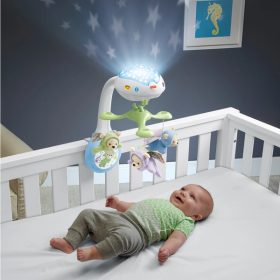   Fisher-Price 3 az 1-ben Mobil álommackó Baba zenélő éjszakai fény hangokkal