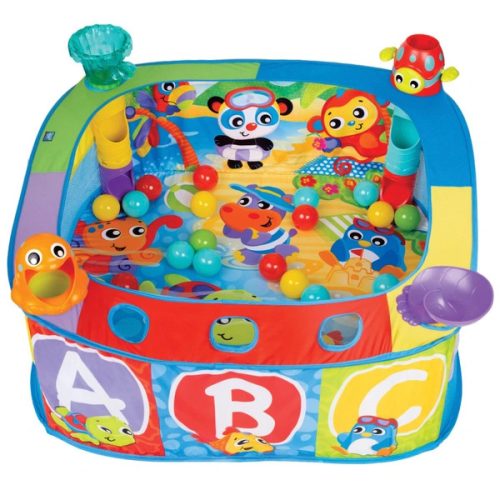 Playgro Grow 'n' Play Baby Ball Pit Pop and Drop 30 színes labdával